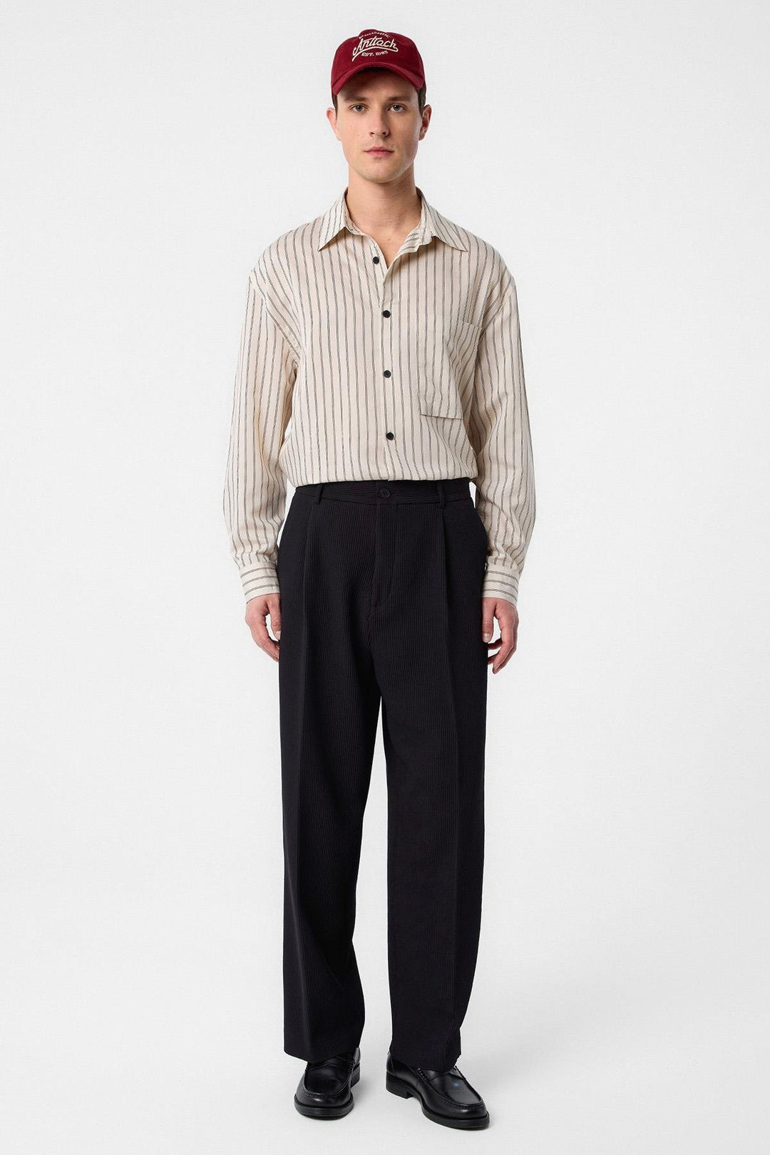 ANT Antioch Siyah Baggy Fitilli Erkek Pantolon - Concord