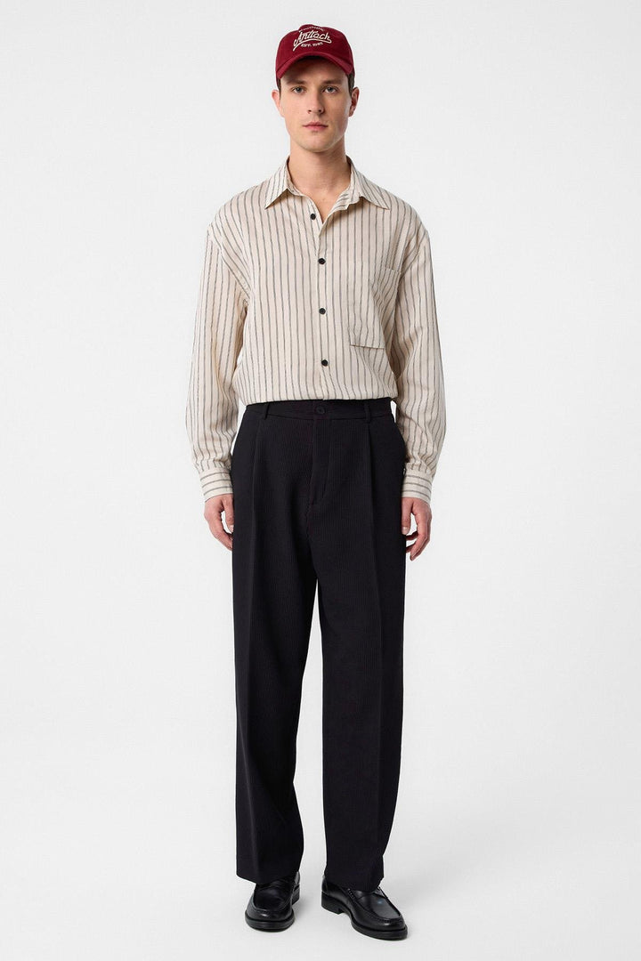 ANT Antioch Siyah Baggy Fitilli Erkek Pantolon - Concord