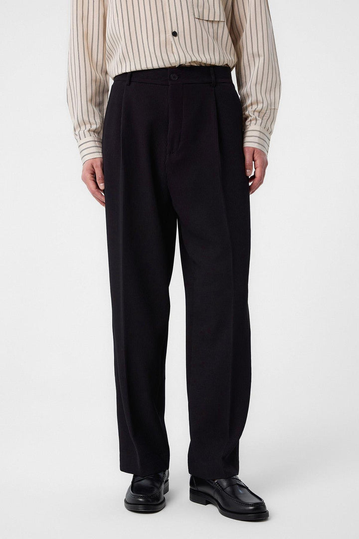 ANT Antioch Black Baggy Corduroy Men's Pants - El Ejido