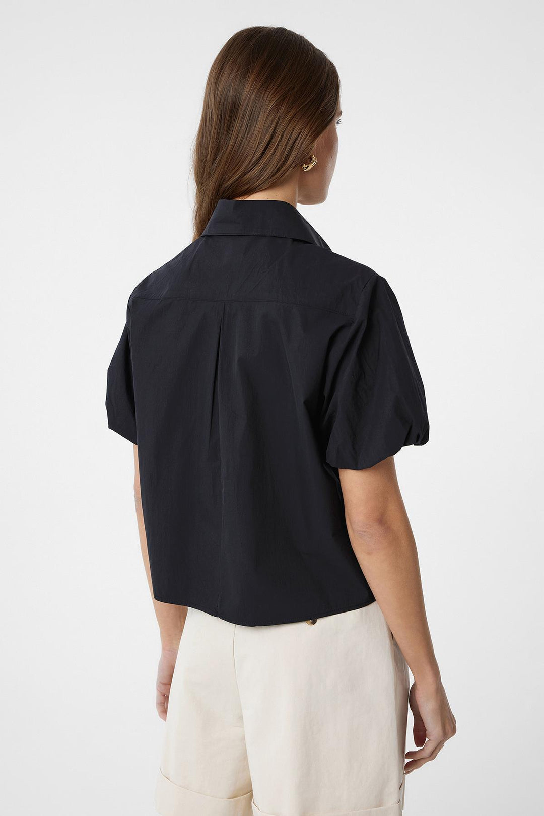 ANT Antioch Black Balloon Sleeve Women's Shirt - Shoreline