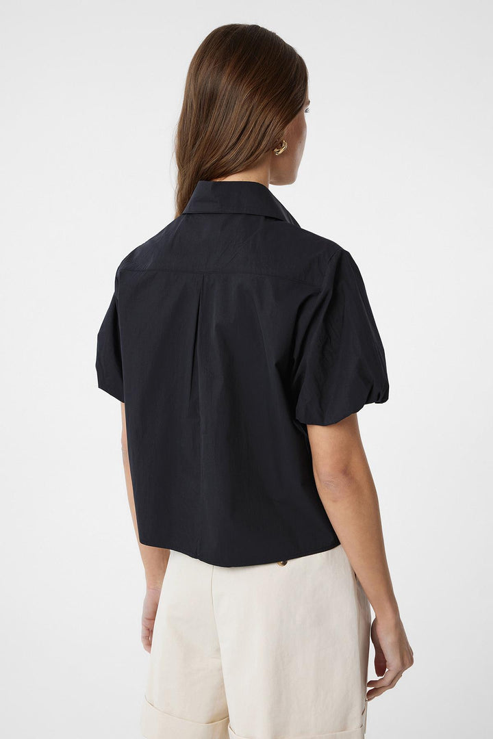 ANT Antioch Black Balloon Sleeve Women's Shirt - Shoreline