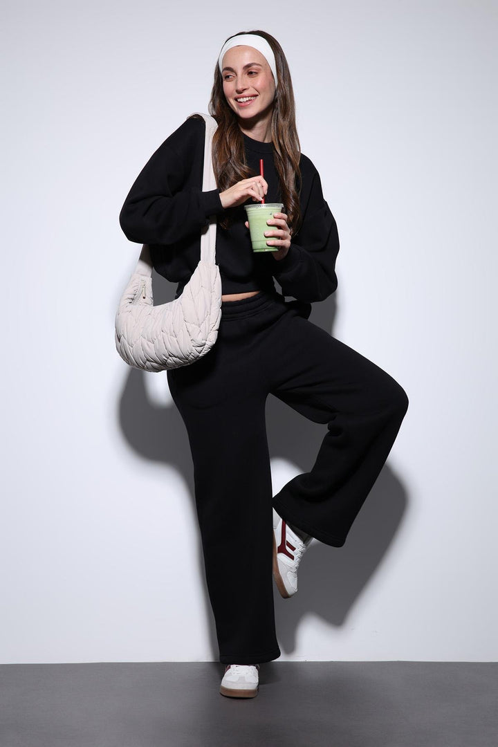 ANT Antioch Black Basic Adjustable Hem Women's Sweatpants - Lebanon