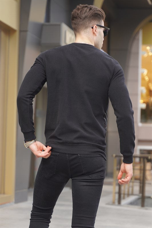 MDX Black Basic Bicycle Neck Sweater 5965 - Jáltipan de Morelos