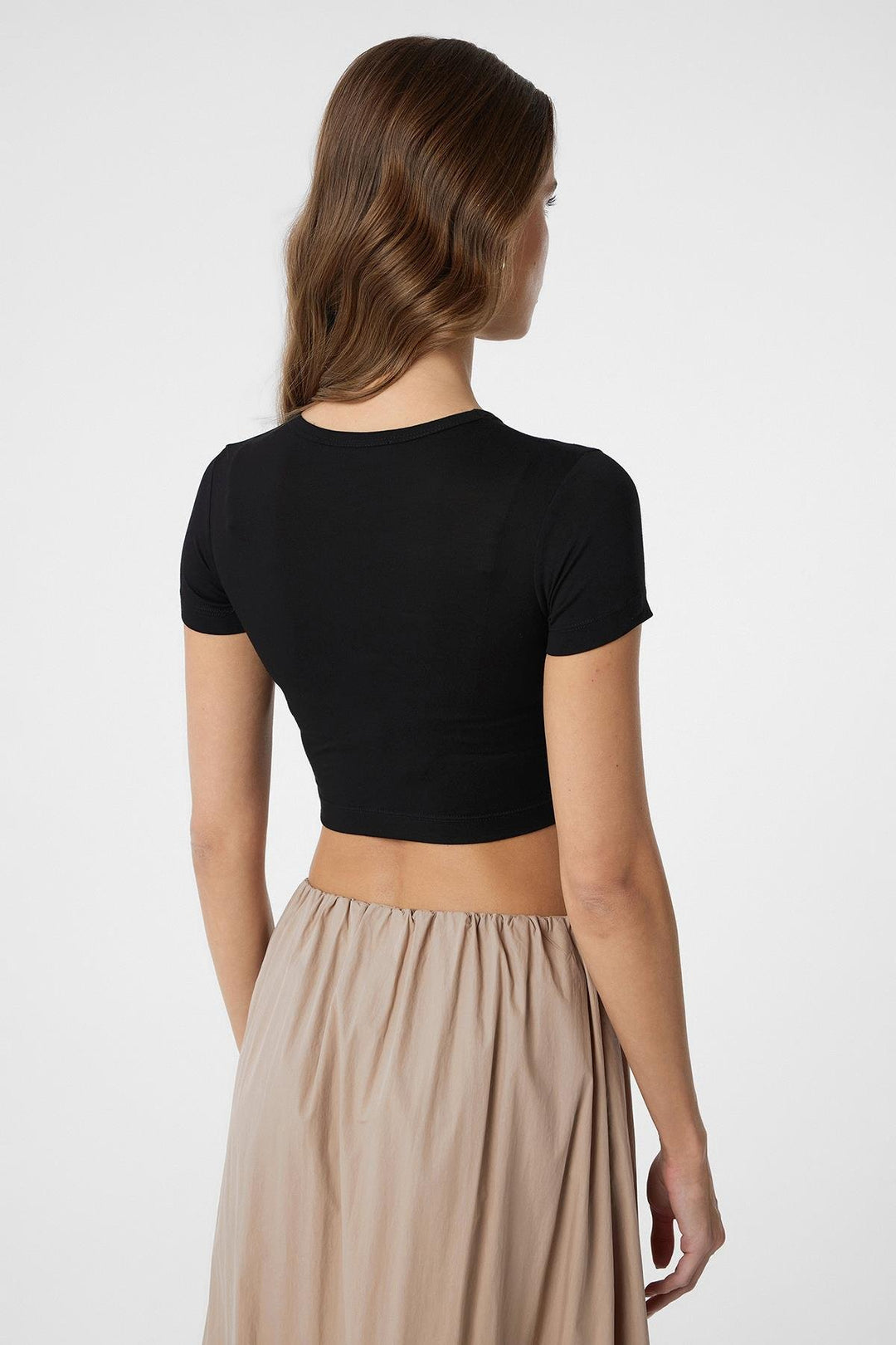 ANT Antioch Black Basic Crop Women's Top - New Plymouth