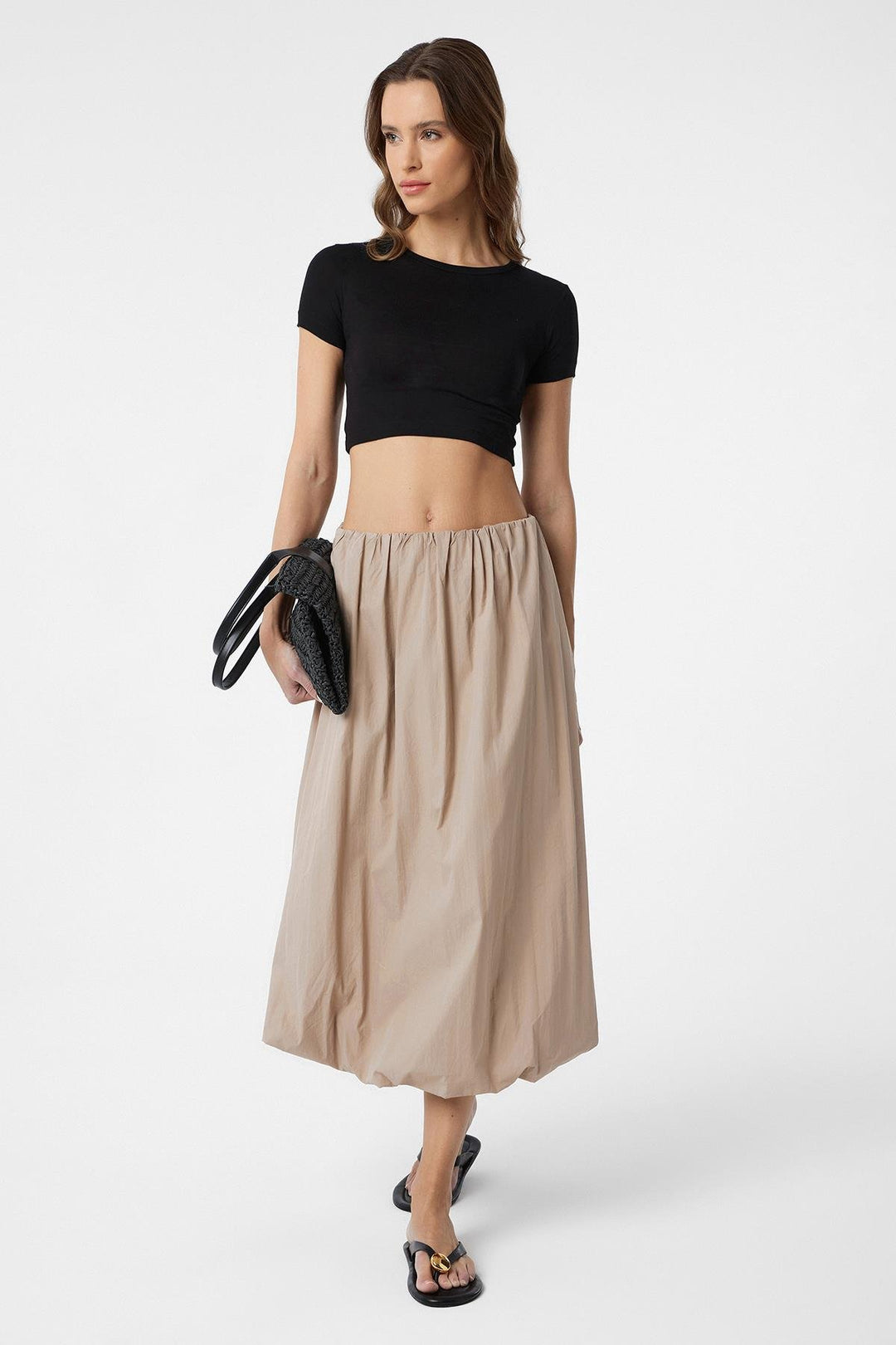 ANT Antioch Black Basic Crop Women's Top - New Plymouth