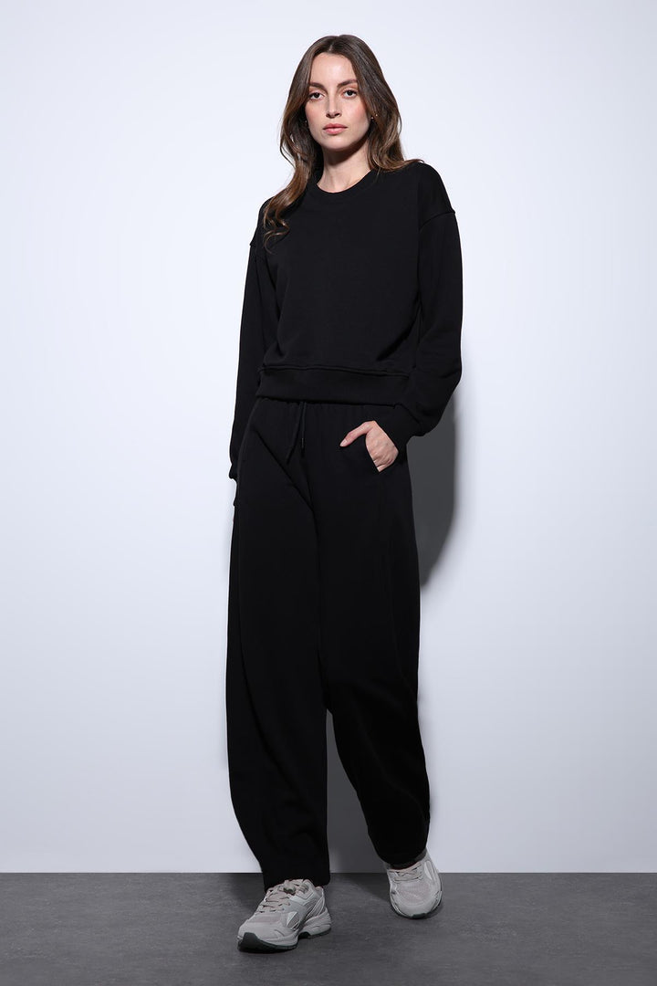 ANT Antioch Black Basic Straight Leg Women's Sweatpants - Lehi