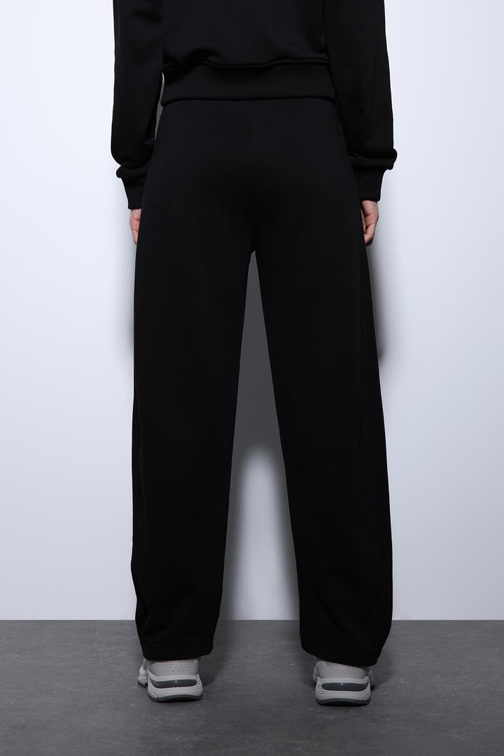ANT Antioch Black Basic Straight Leg Women's Sweatpants - Néa Smýrni
