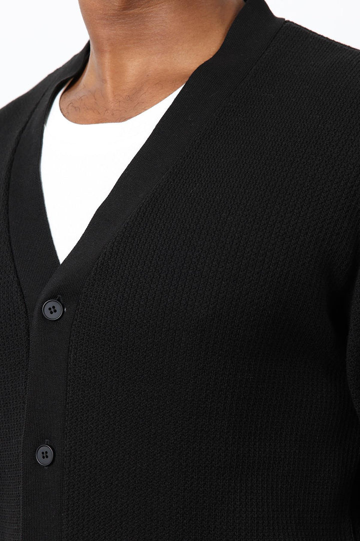 ANT Antioch Siyah Basic Erkek Hırka - Elmont