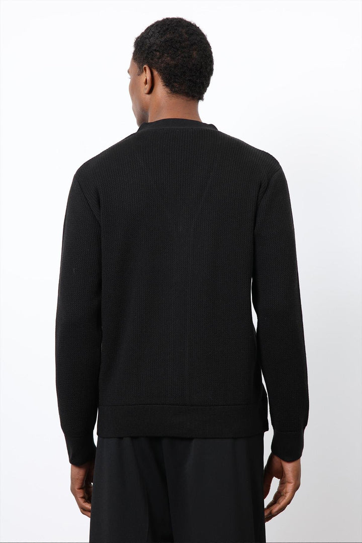 ANT Antioch Siyah Basic Erkek Hırka - Elmont