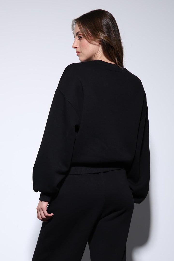 ANT Antioch Black Basic Women's Sweatshirt - Halberstadt