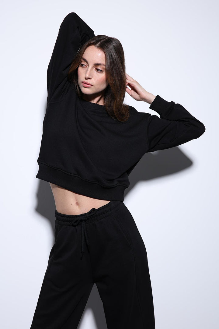 ANT Antioch Black Basic Women's Sweatshirt - Elk Grove