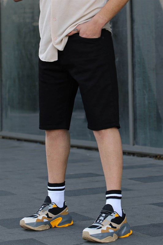 MDX Black Basic Short Capri Shorts 6346 - Martigues