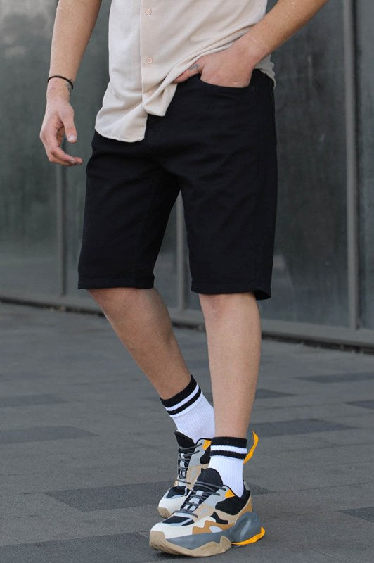 MDX Black Basic Short Capri Shorts 6346 - Martigues