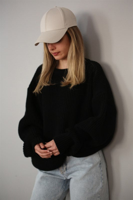 MDX Black Basic Knit Sweater MG1304 - Vlissingen