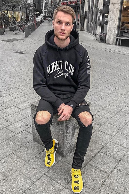 MDX Black Printed Hooded Sweatshirt 2868 - Olympia