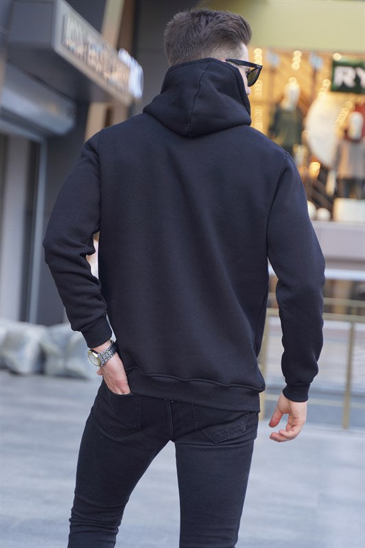 MDX Black Printed Hooded Sweatshirt 6006 - West Sacramento