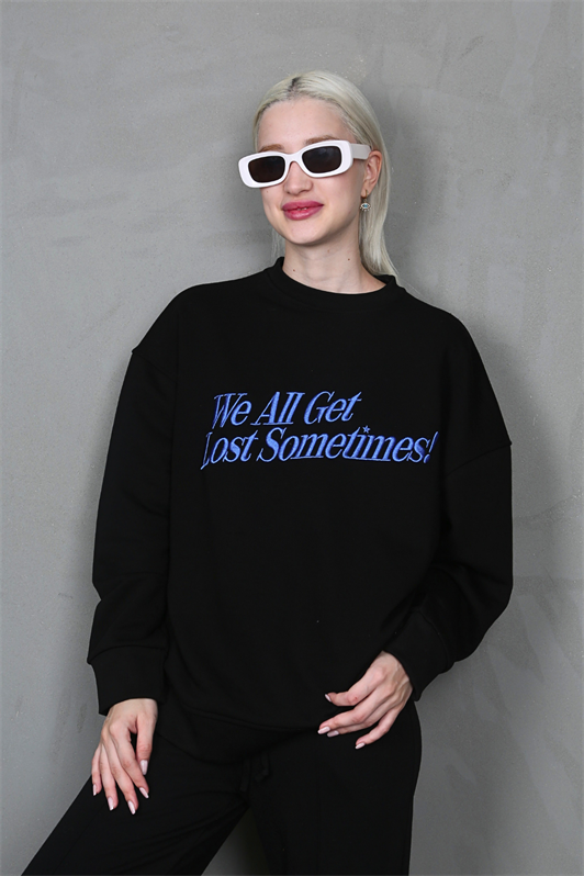 MDX Black Printed Sweatshirt MG1901 - Basildon