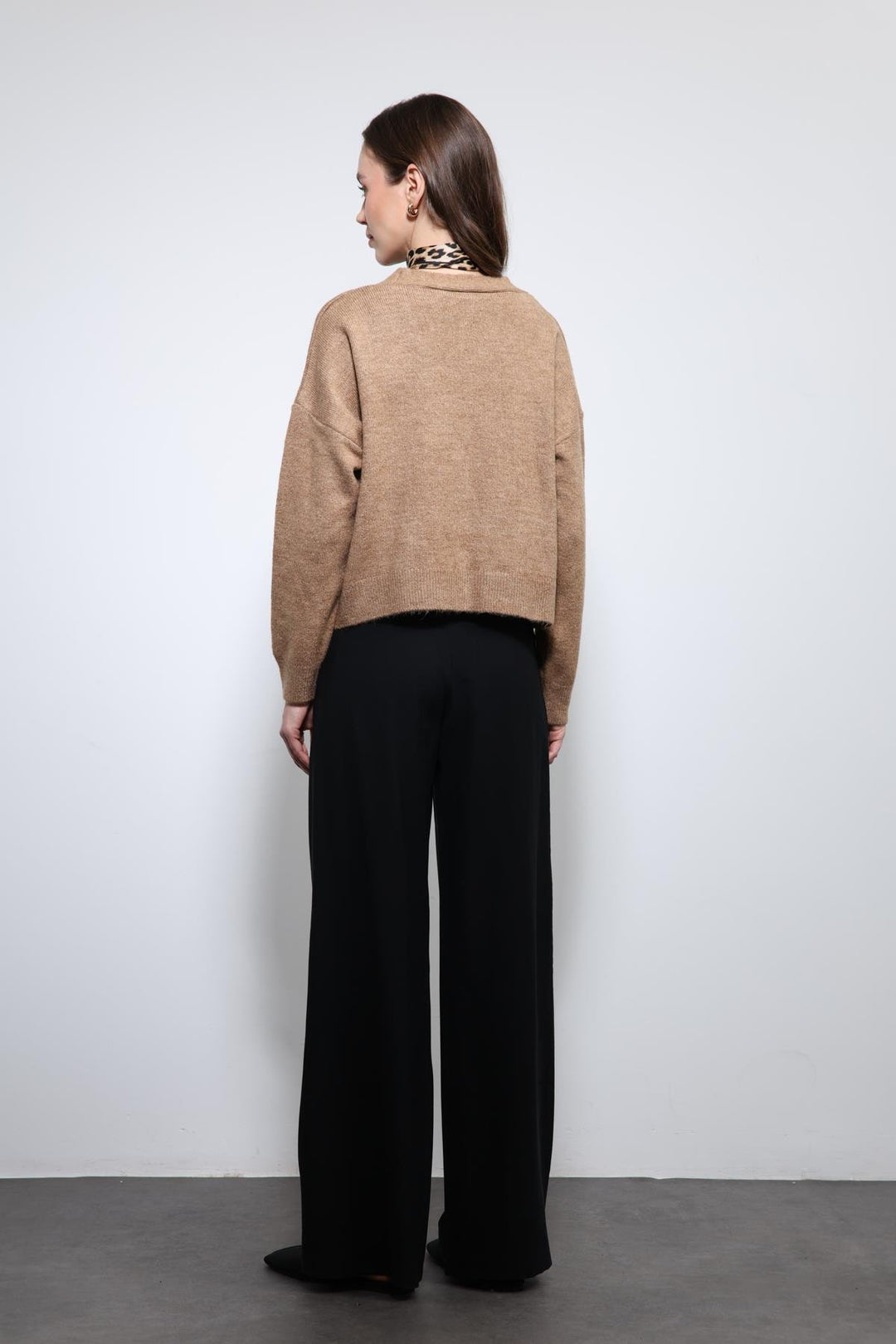 ANT Antioch Black Elastic Waist Pleated Women's Pants - Tuttlingen