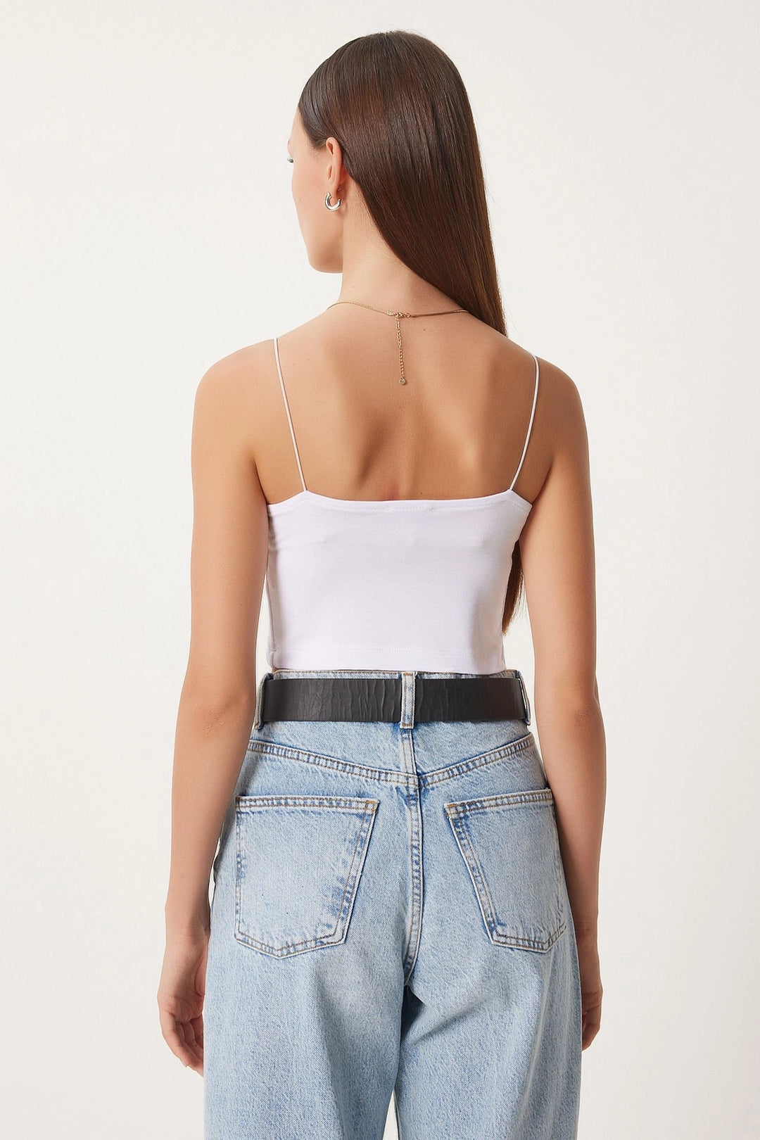 Black and White Knitted Blouse with String Straps 2-Pack BCCL-253001 - Encinitas