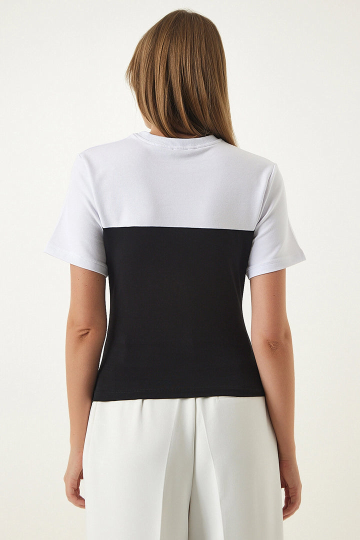 Black Block Colorful Ruched Detailed Knit Blouse BC241065 - Atlanta