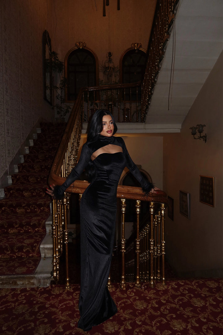 EYY Women Black Bolero Dress - Kolomyia
