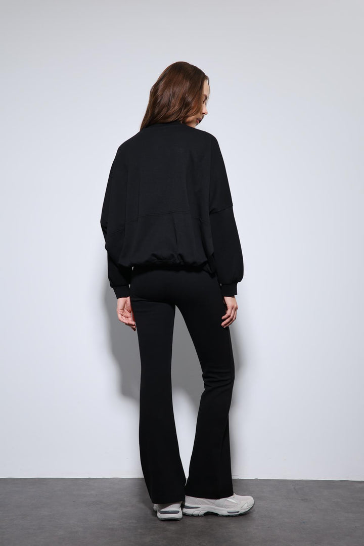 ANT Antioch Black Bomber Jacket and Spanish Flare Sweat Suit - Herford