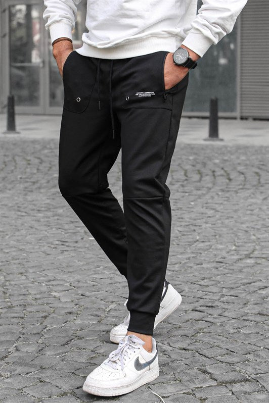 MDX Black Pocket Detailed Jogger Pants 5484 - Den Helder