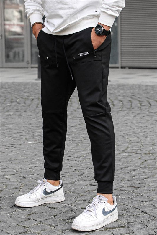 MDX Black Pocket Detailed Jogger Pants 5484 - Den Helder