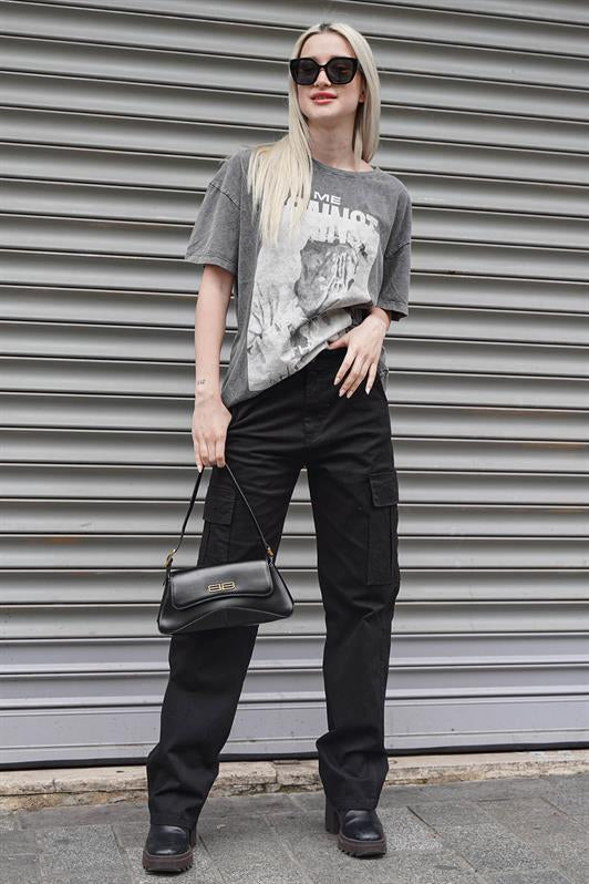 MDX Black Cargo Pants with Pocket Details MG1602 - Kissimmee