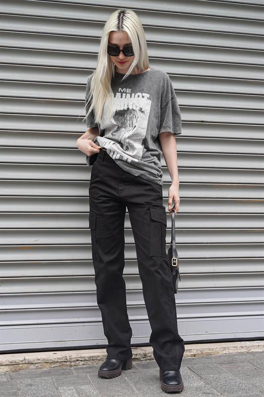 MDX Black Cargo Pants with Pocket Details MG1602 - Kissimmee