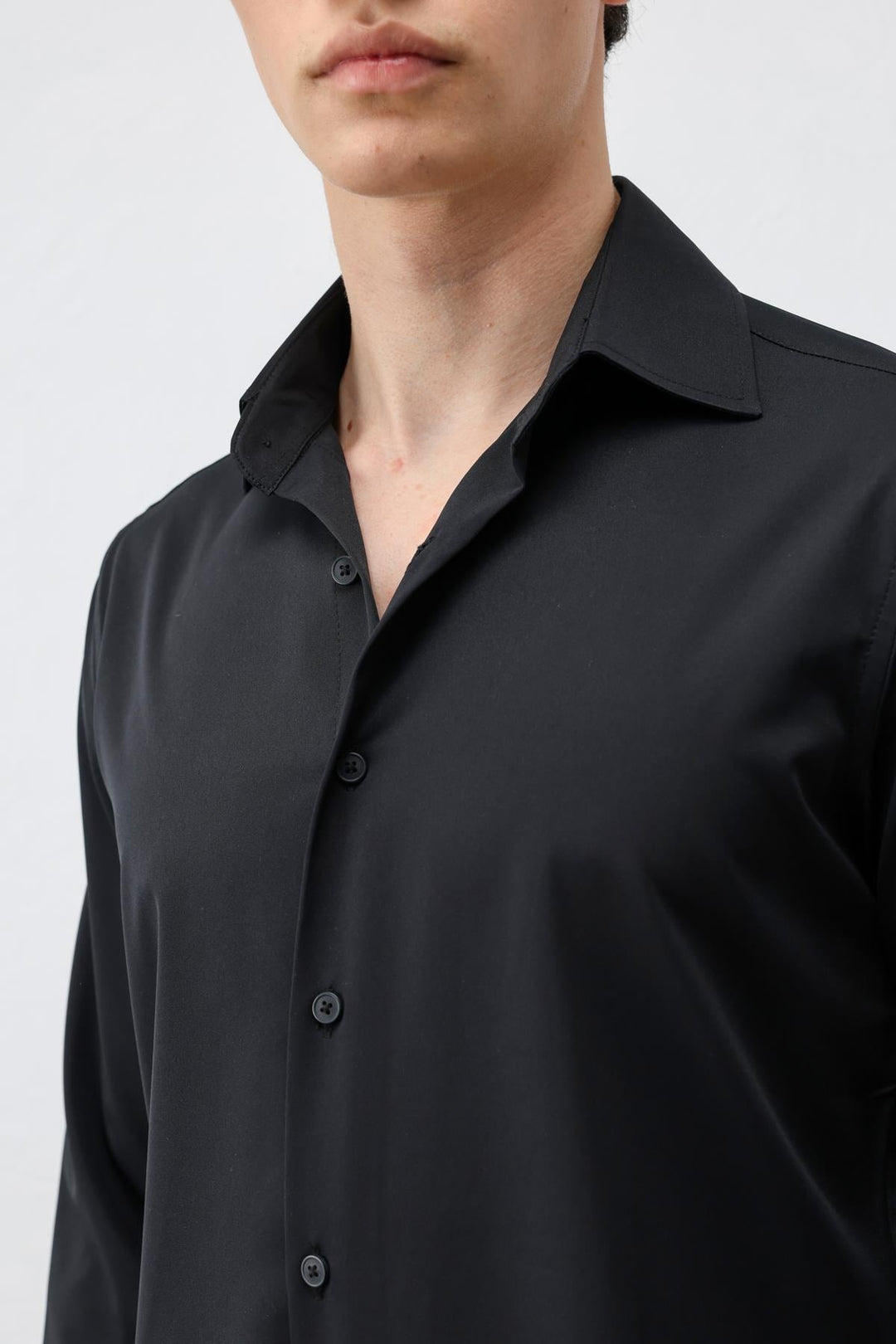 ANT Antioch Siyah Comfort Slim Erkek Gömlek - Cagnes-sur-Mer