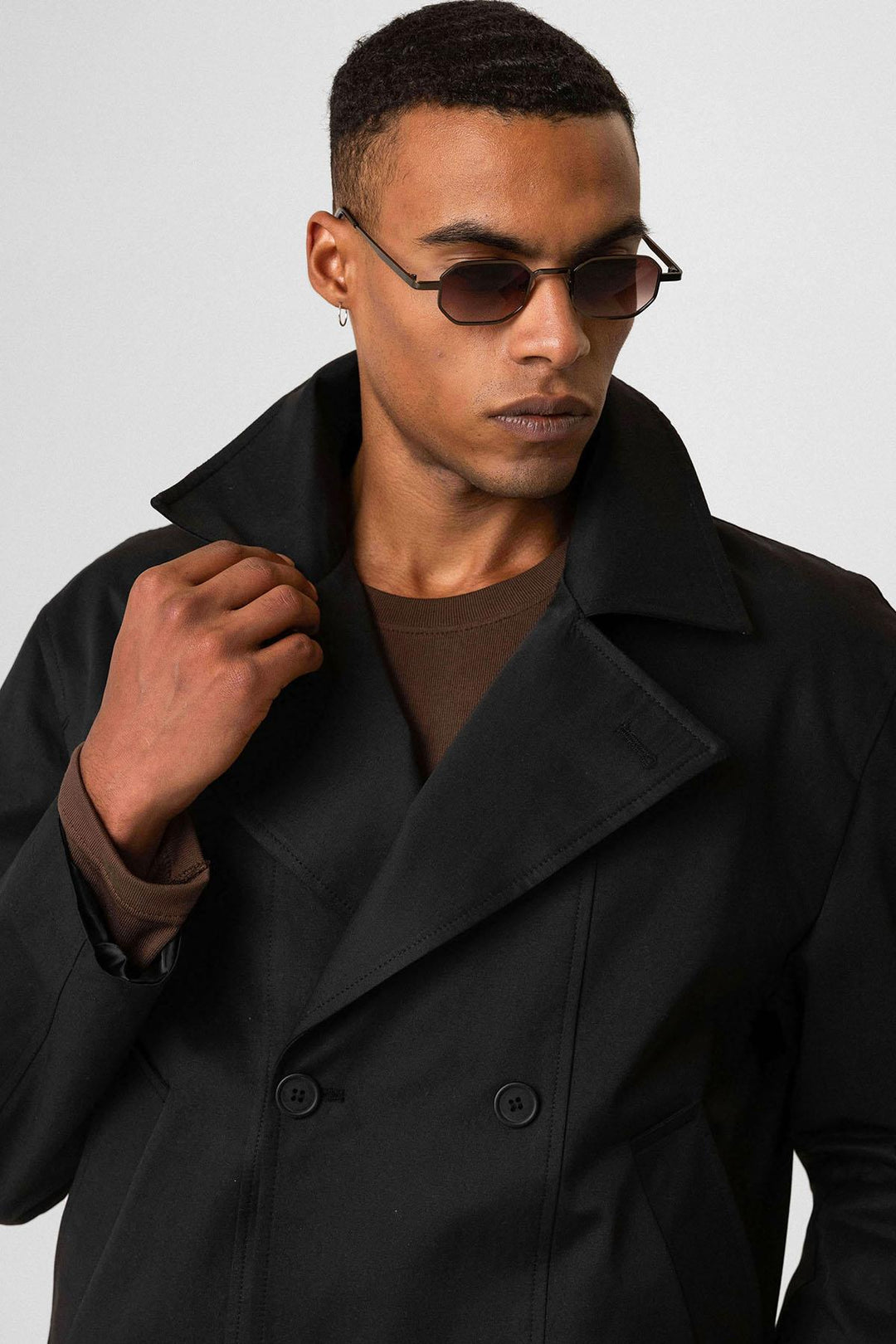 ANT Crop Fit Men's Trench Coat - Níkaia