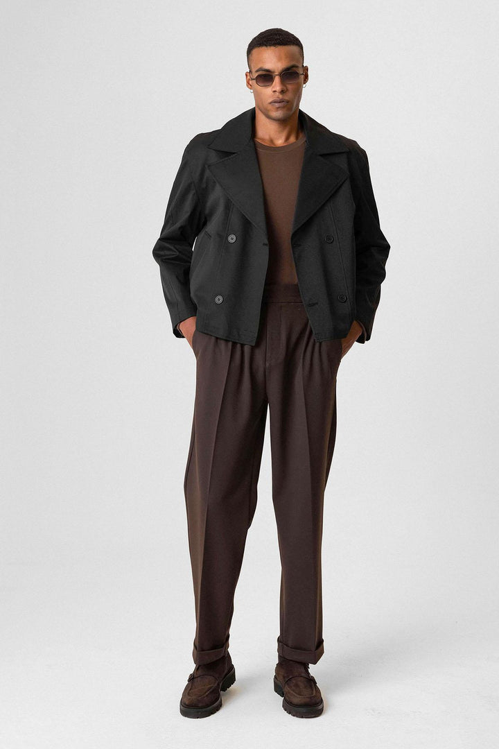ANT Crop Fit Men's Trench Coat - Níkaia