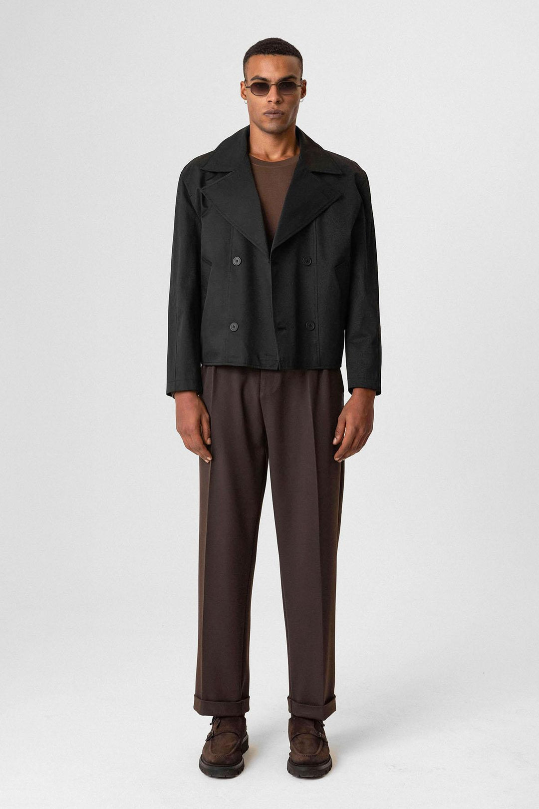 ANT Crop Fit Men's Trench Coat - Níkaia