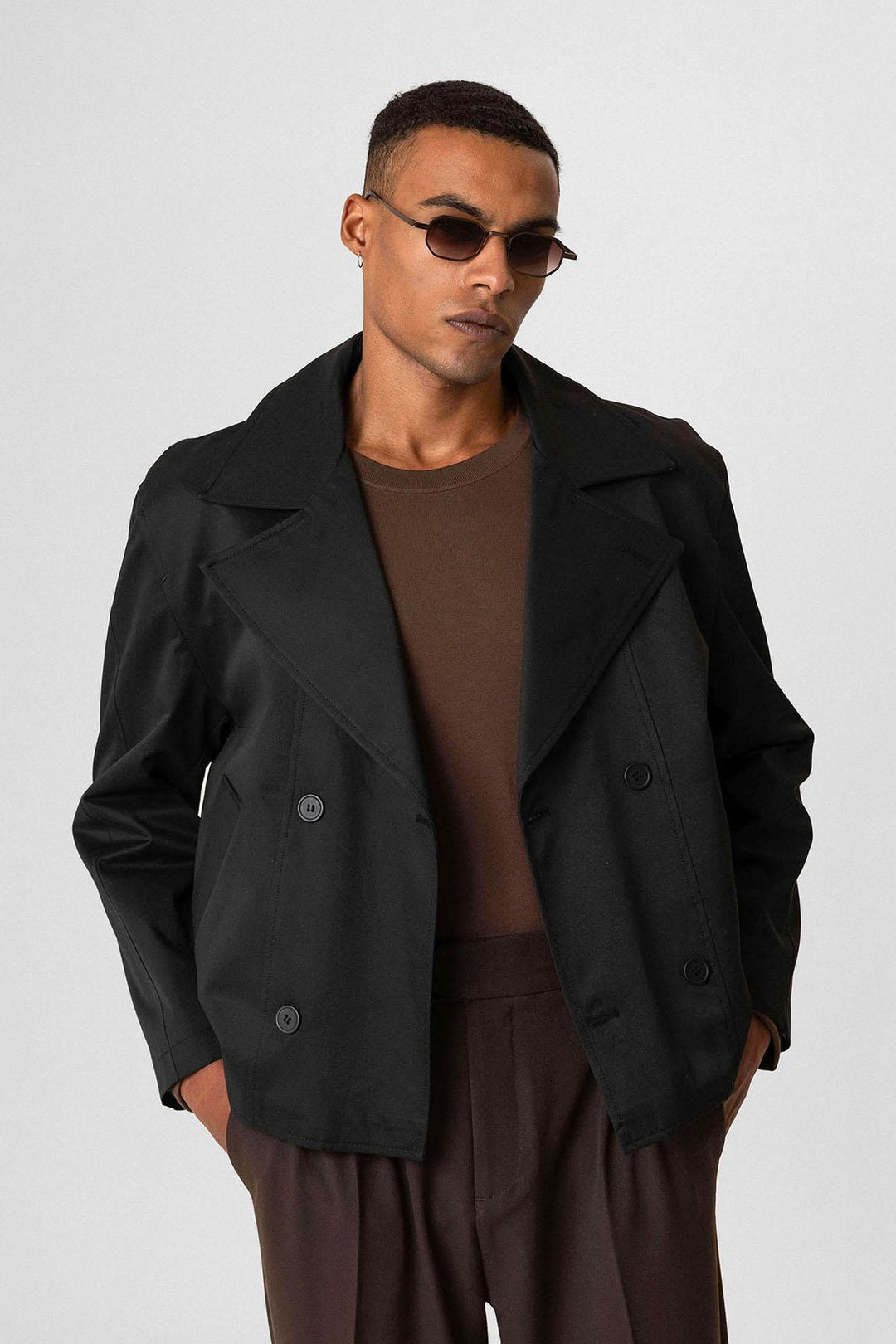 ANT Crop Fit Men's Trench Coat - Níkaia