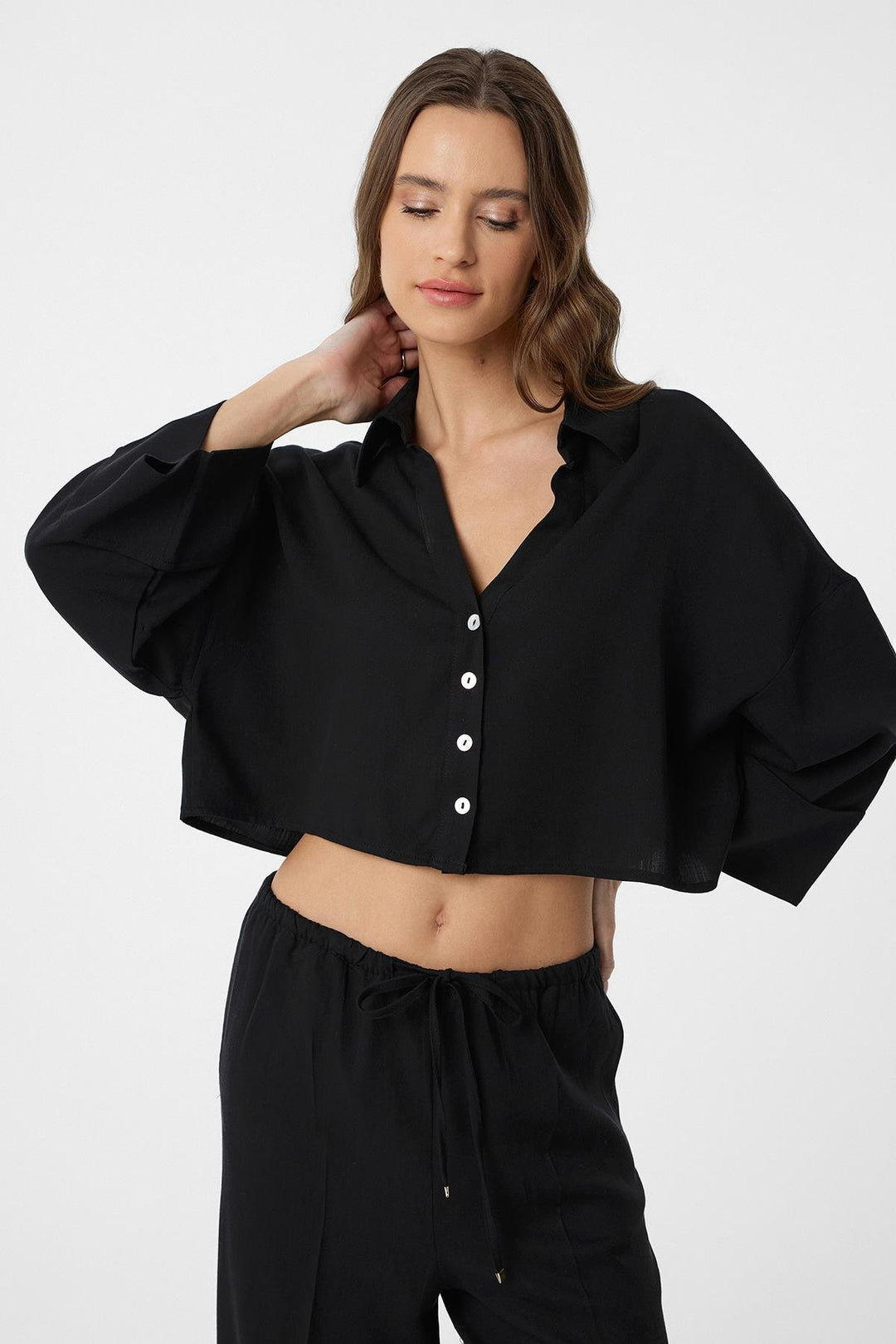 ANT Antioch Black Crop Women's Shirt - Puerto Peñasco