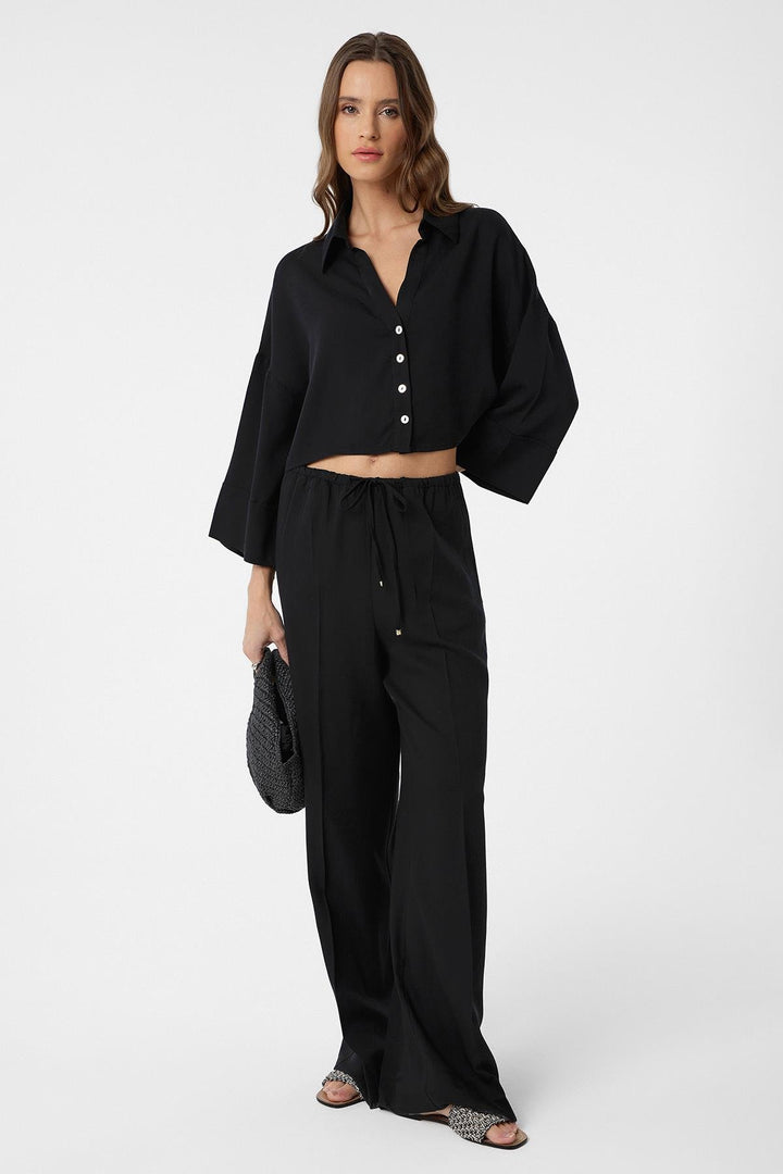 ANT Antioch Black Crop Women's Shirt - Puerto Peñasco