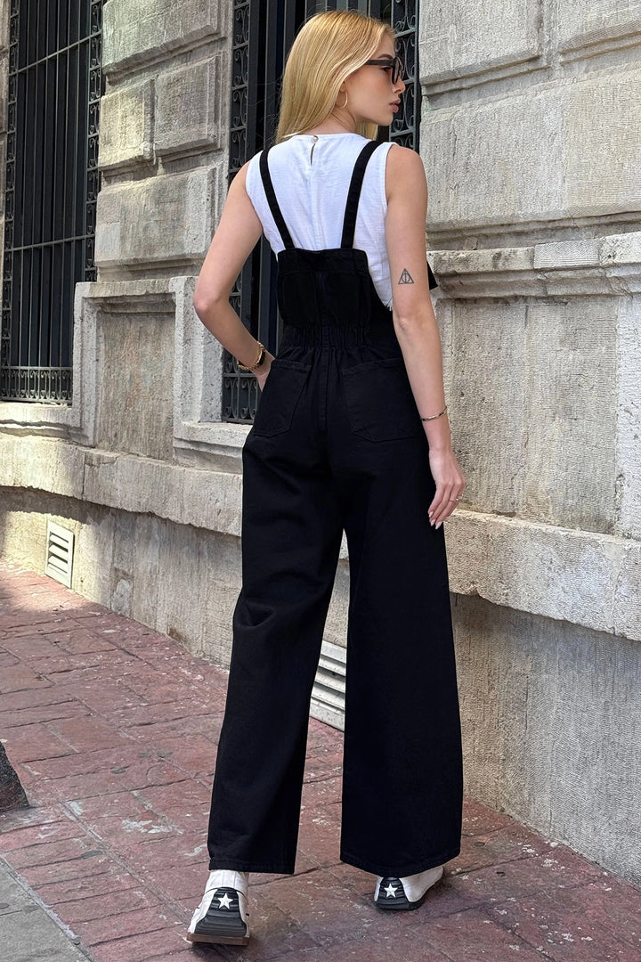Black Denim Gardener Palazzo Salopet BCDF-234202 - Schagen