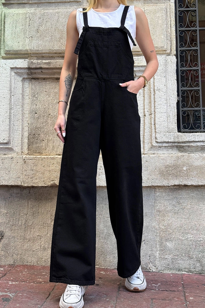 Black Denim Gardener Palazzo Salopet BCDF-234202 - Schagen