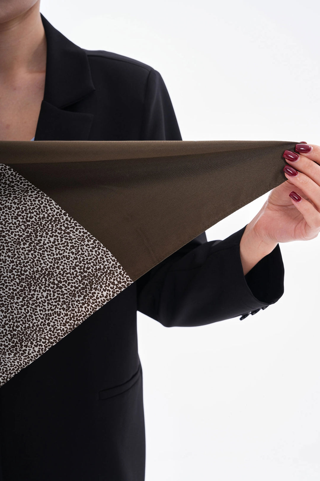 Black Patterned Bandana Scarf 53X53 Cm BCNSV-2515254 - Riverhead