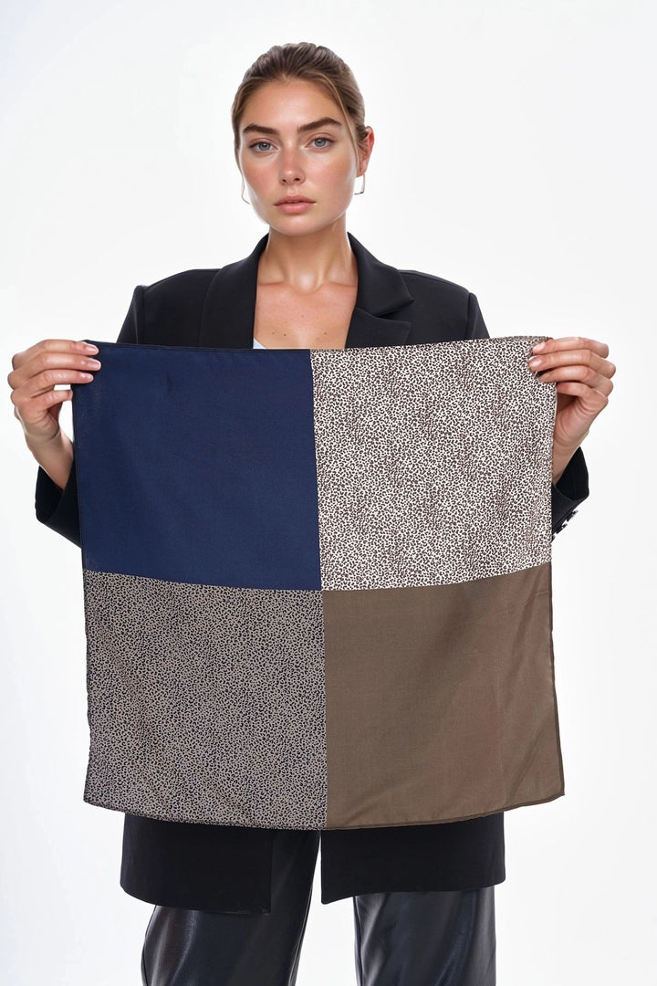 Black Patterned Bandana Scarf 53X53 Cm BCNSV-2515254 - Riverhead