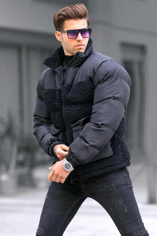 MDX Black Stand Collar Men's Puffer Jacket 6860 - Vilnius