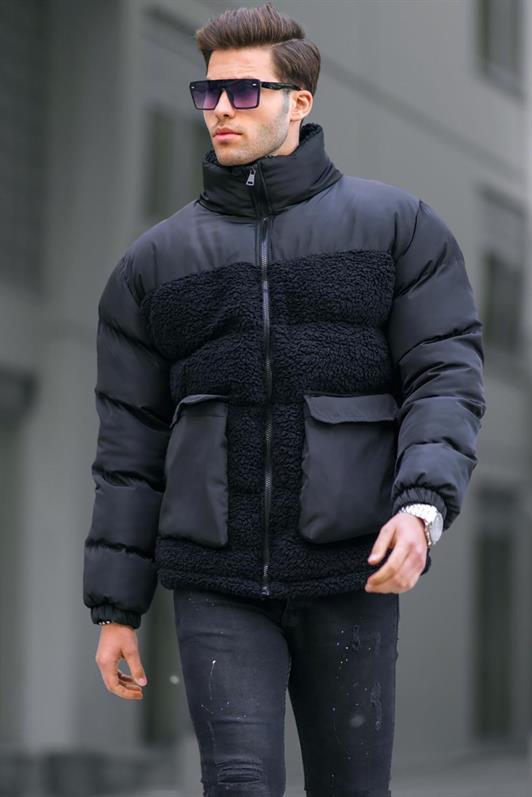 MDX Black Stand Collar Men's Puffer Jacket 6860 - Vilnius