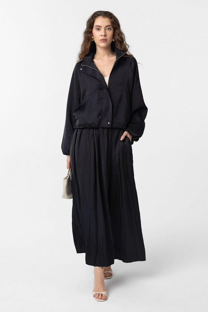 ANT Antioch Siyah Dik Yaka İnce Kadın Bomber Ceket - Eau Claire