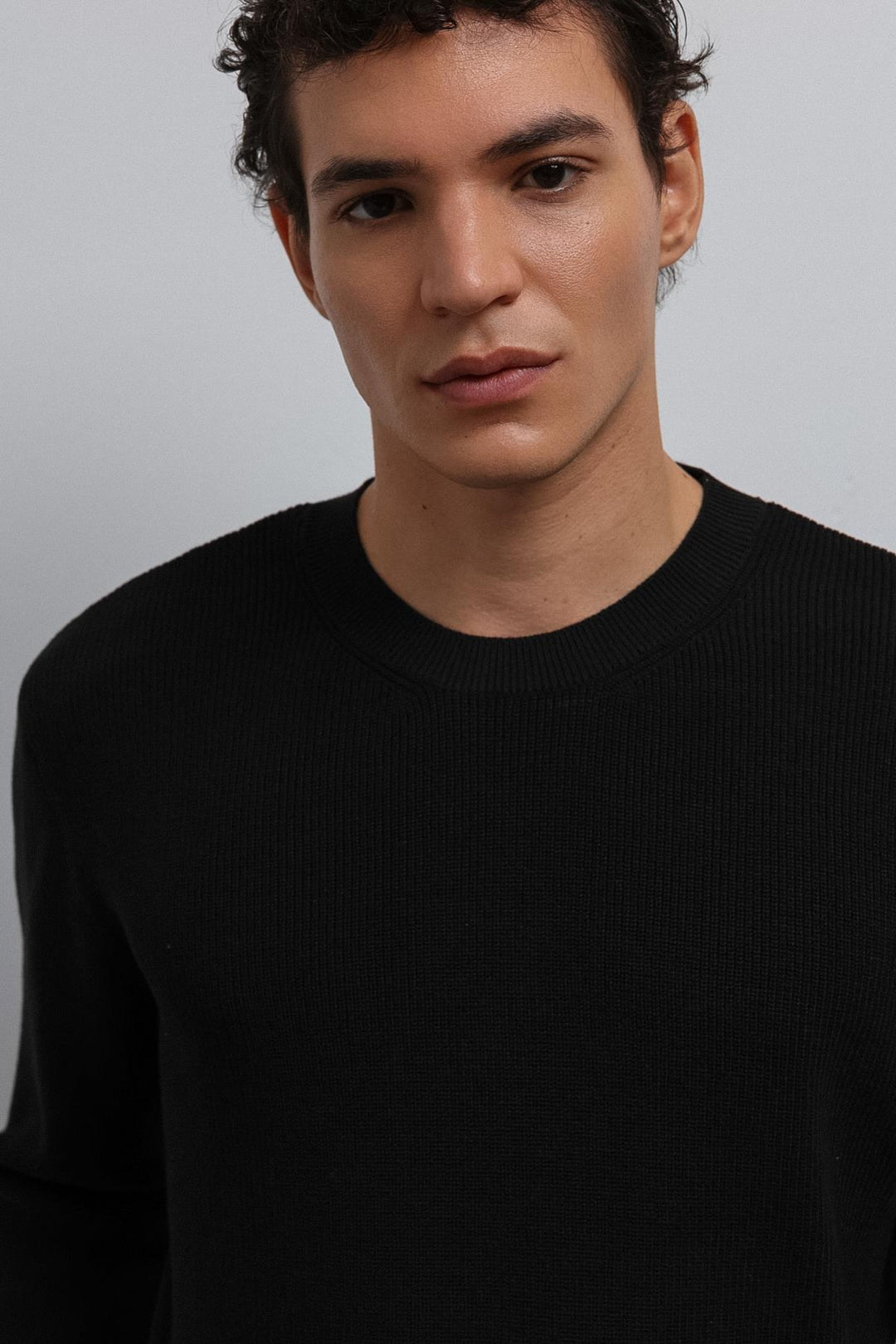 ANT Antioch Black Textured Men's Sweater - Cornwall