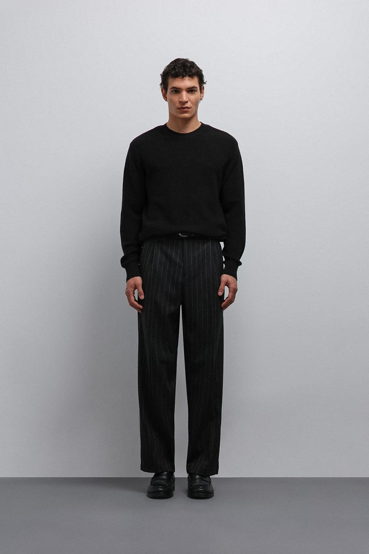 ANT Antioch Black Textured Men's Sweater - Cornwall