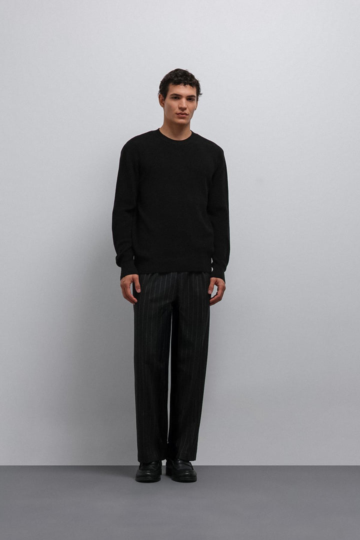ANT Antioch Black Textured Men's Sweater - Cornwall