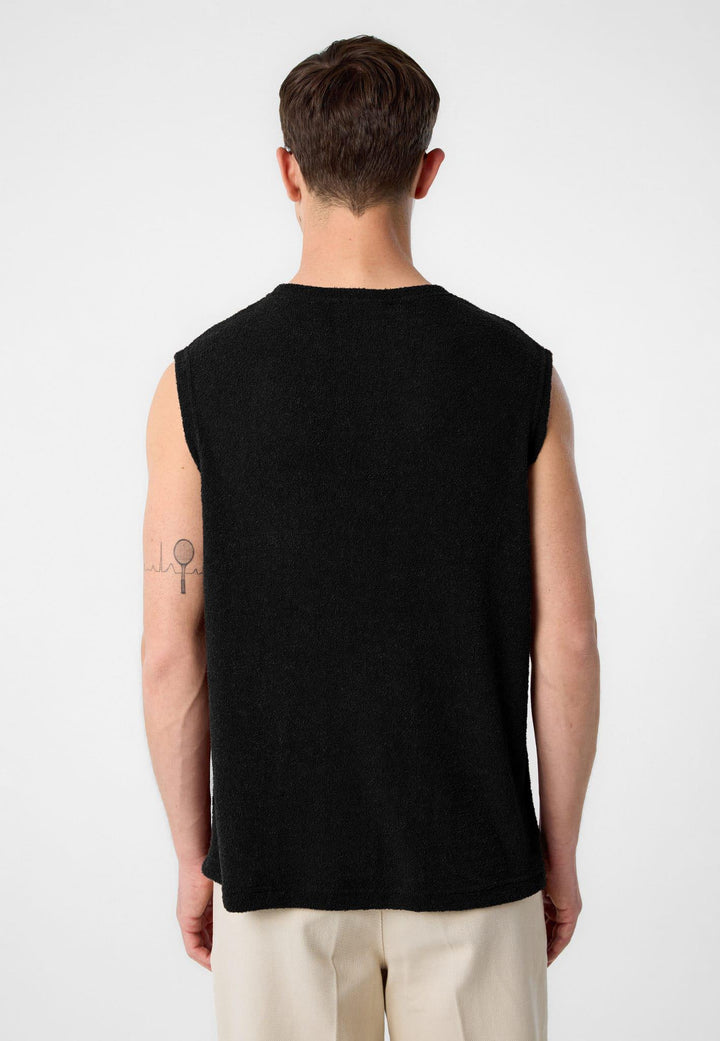 ANT Antioch Black Textured Men's Sleeveless T-Shirt - St. Peters