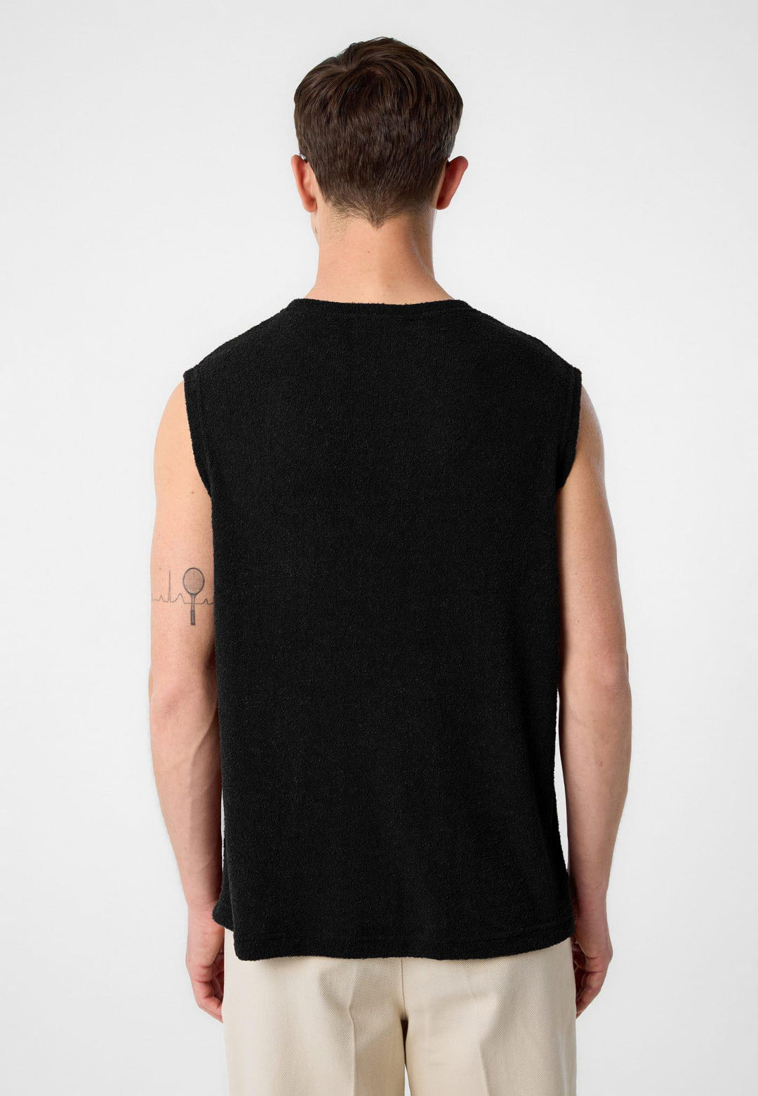 ANT Antioch Siyah Dokulu Erkek Kolsuz T-Shirt - Cary