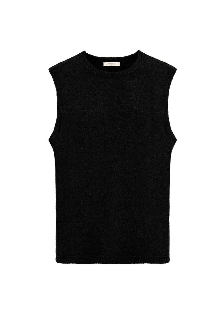 ANT Antioch Siyah Dokulu Erkek Kolsuz T-Shirt - Cary